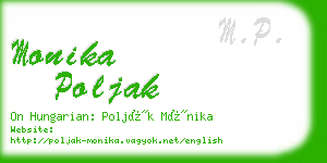 monika poljak business card